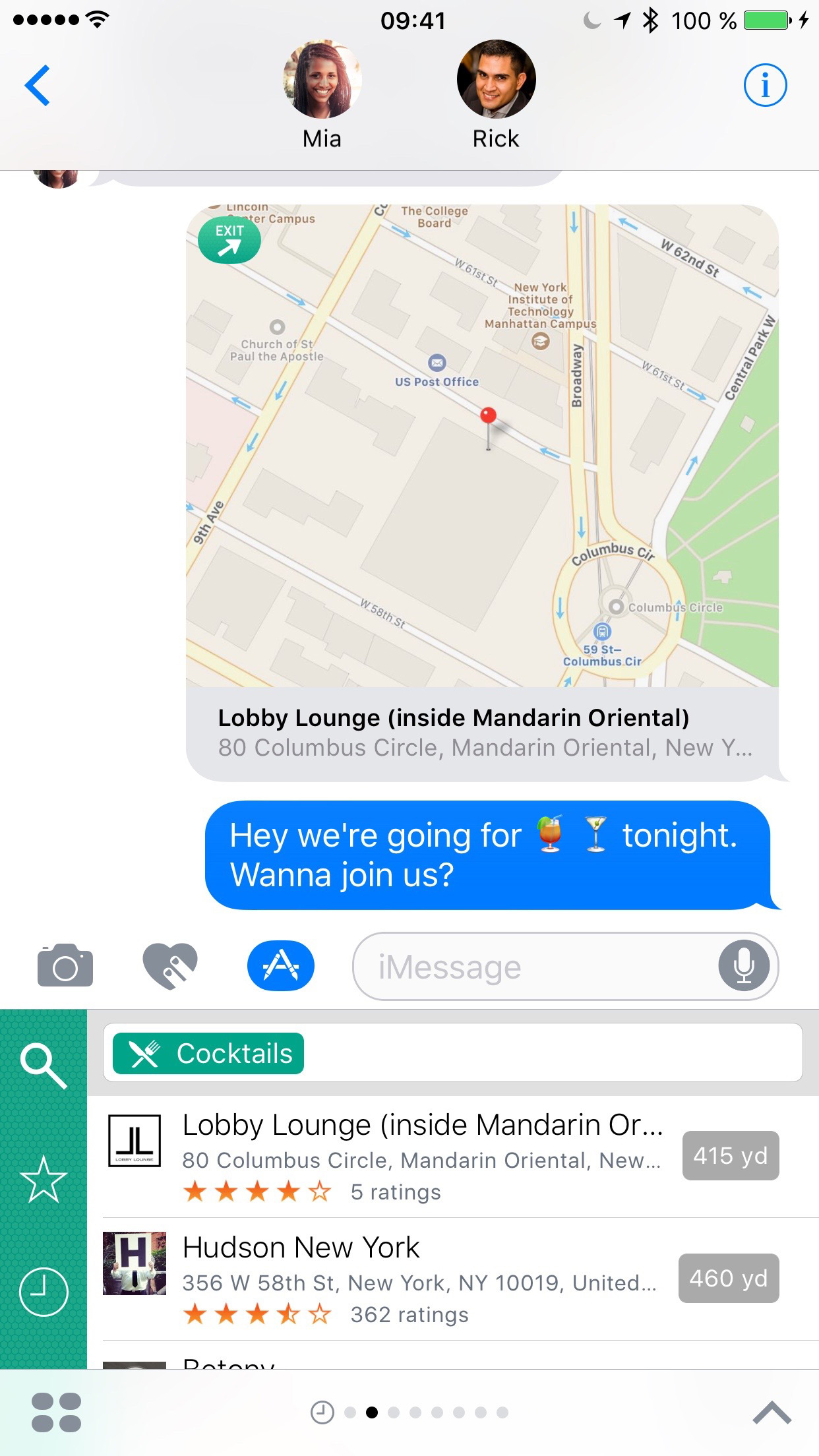 Where To? for iMessage 5